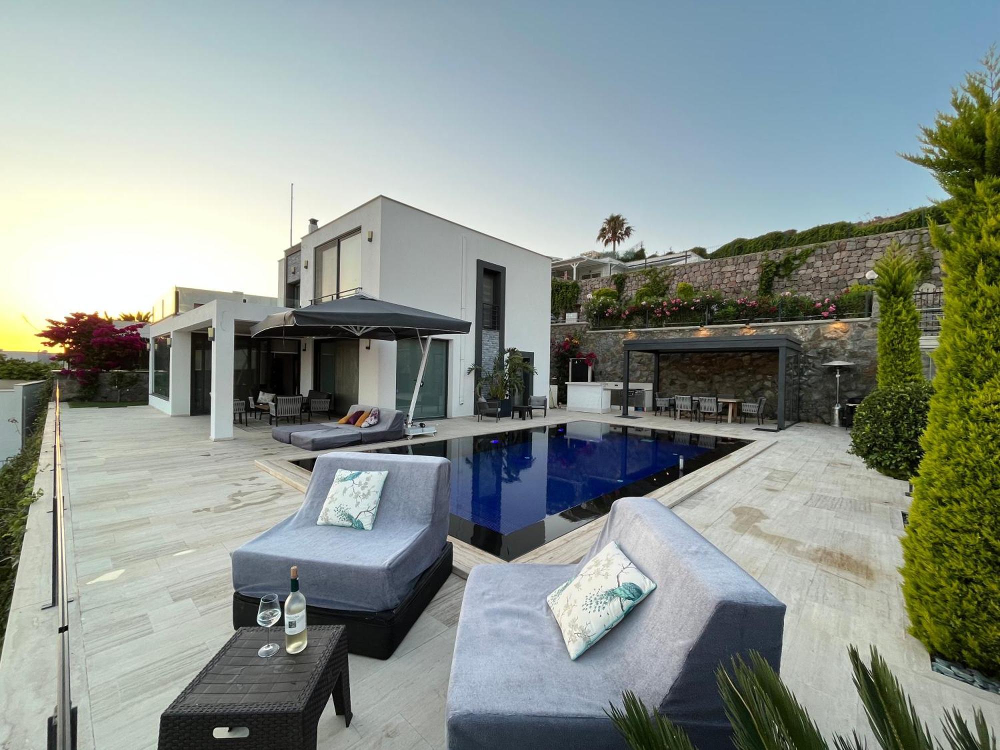 Villa Aylinda With Private Heated Pool Bodrum ภายนอก รูปภาพ